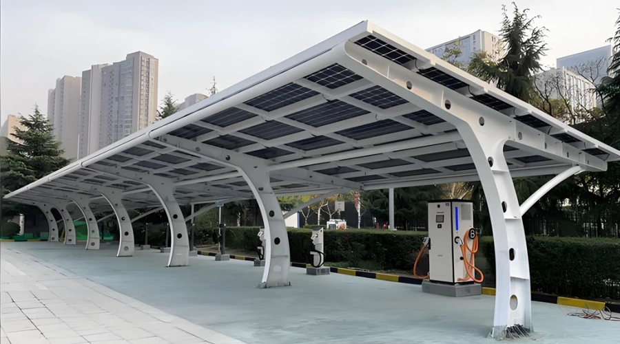 Solar powered sunshade